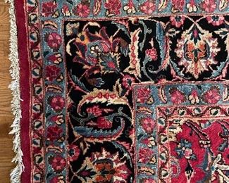 #59 "Cream/Blue/Red Hand Woven Wool Rug - 157"" x 115""" $ 350.00