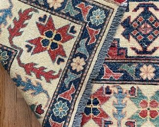 #62 "Iranian Style Hand Woven Wool Rug (NEW with tags) - 83"" x 51""" $ 150.00