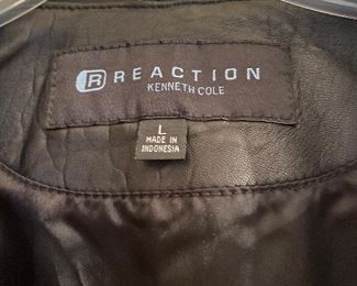 #67 Kenneth Cole Leather Jacket - Large $ 25.00