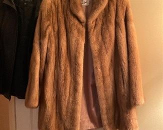 #67 Kenneth Cole Leather Jacket - Large $ 25.00
#66 Village Shop Fur Coat - Size L Womens $ 200.00