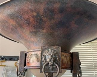 #69 Standing Lamp with decorative lion details $ 75.00