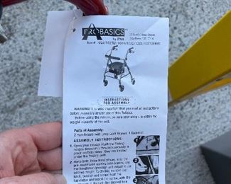 #71 Freedom Lightweight Folding Walker - New With Tags $ 60.00
