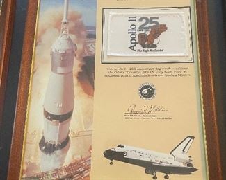 #86 Contributor NASA Award 25th Anniversary Apolo 11 Flag $ 150.00