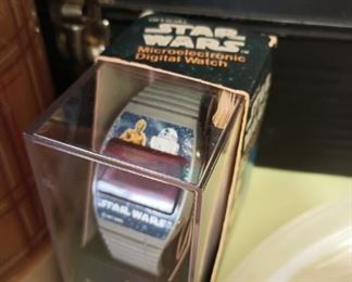 Vintage new in box Texas instrument Star wars watch