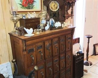Antique card catalog