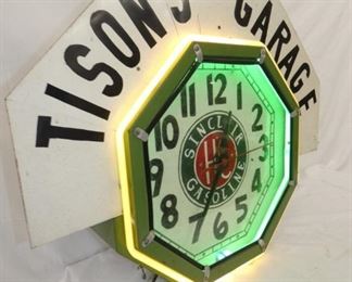 VIEW 3 LEFTSIDE SINCLAIR NEON CLOCK