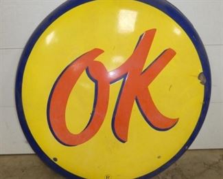 5FT. PORC. OK CAP SIGN