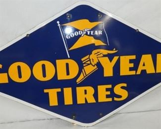 48X27 1948 PORC. GOODYEAR TIRES SIGN