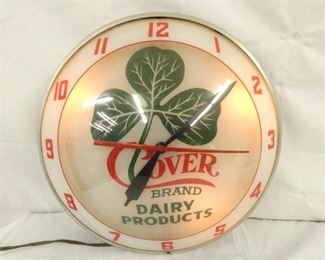 15IN CLOVERBRAND DOUBLE BUBBLE CLOCK