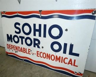 VIEW 4 PORC. SOHIO MOTOR OIL SIGN