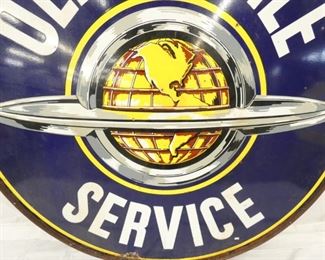 VIEW 3 5FT. DS PORC. SIGN W/ RING