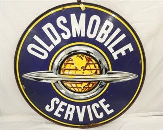 VIEW 5 SIDE 2 PORC. OLDSMOBILE SIGN