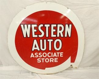 5FT. PORC. WESTERN AUTO DS SIGN