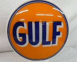 14IN WIDE GLASS BODY GULF PUMP GLOBE