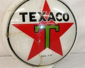 15IN GLASS BODY TEXACO PUMP GLOBE