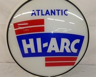 15IN GLASS BODY HI ARC ATLANTIC GLOBE
