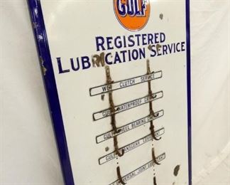 VIEW 5 GULF LUBRICATION STATION SIGN 32X
