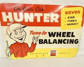 HUNTER WHEEL BALANCING SIGN