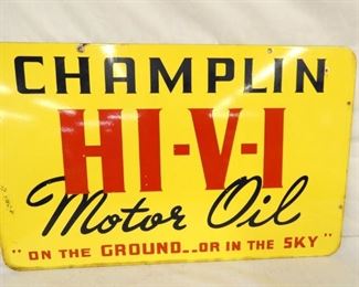 PORC. DS HI-V-I MOTOR OIL SIGN