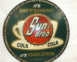 EMB. SUNDROP GOLDEN COLA SIGN