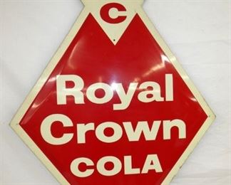 EMB. 1960 ROYAL CROWN COLA DIAMOND SIGN