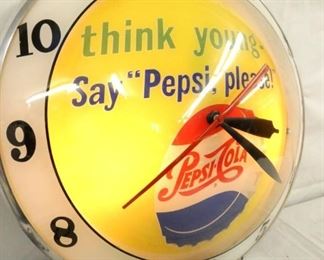 VIEW 4 16IN PEPSI CLOCK