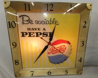 16X16 PEPSI BE SOCIALABLE CLOCK