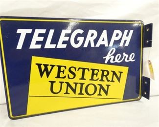 PORC. TELEGRAPH WESTERN UNION SIGN