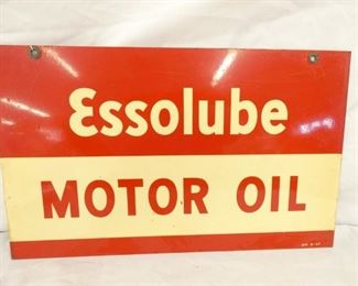 PORC. 1947 ESSOLUBE MOTOR OIL DS SIGN