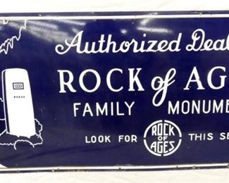 PORC. ROCK OF AGES TOMBSTONE DS SIGN