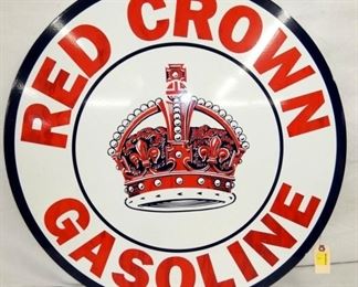 30IN PORC. RED CROWN COOKIE CUTTER SIGN