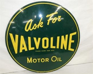 VALVOLINE DS MOTOR OIL SIGN 1956