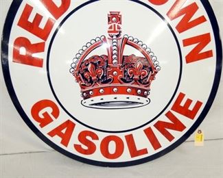 VIEW 3 30IN PORC. RED CROWN SIGN