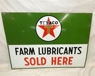 PORC. 1956 FARM LUBRICANTS SIGN