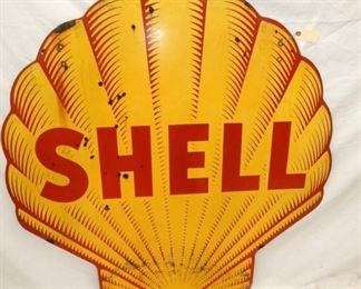 PORC. CLAM SHELL SIGN DS W/ SHARK TEETH