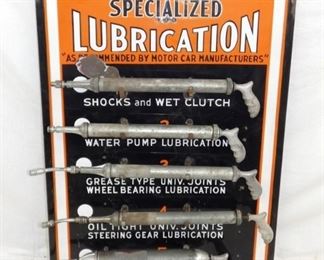 PORC. LUBRICATION DISPLAY SIGN