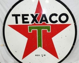 PORC. 6FT. DS 1947 TEXACO SIGN