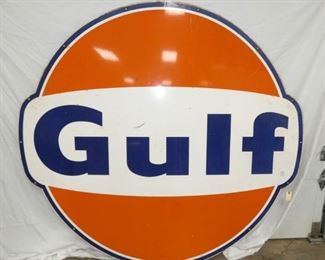 PORC. 6FT. 1964 GULF DOG EAR SIGN