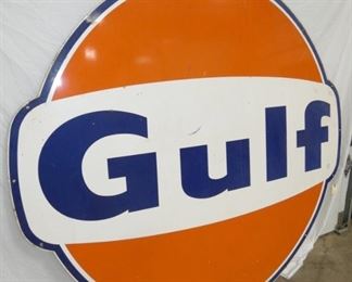 VIEW 4 6FT. PORC. GULF DOG EAR SIGN