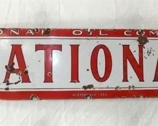 PORC. NATIONAL OIL CO. 66X15 SIGN