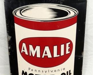 AMALIE MOTOR OIL SIGN W/ CAN