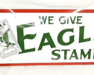 PORC. EAGLE STAMPS SIGN