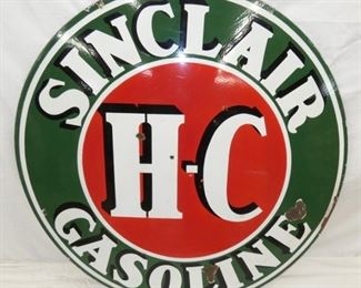 48IN PORC. SINCLAIR HC GASOLINE DS SIGN