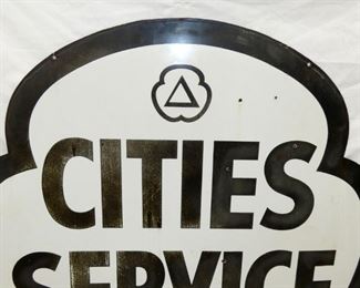 VIEW 5 PORC. CITIES SERVICE CLOVER SIGN