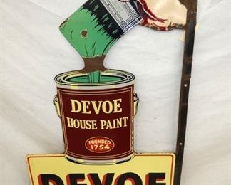 PORC. DEVOE PAINTS FLANGE SIGN