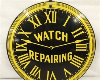 11IN DS PORC. WATCH REPAIRING SIGN