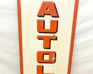VERTICAL AUTOLITE BATTERIES SIGN