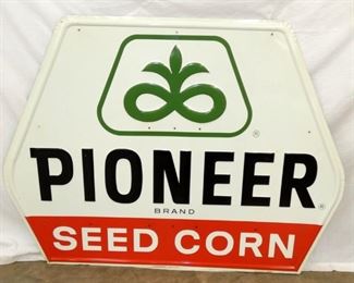 EMB. PIONEER SEED CORN DEALER SIGN