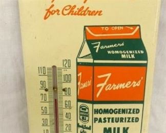 FARMERS MILK THERMOMETER 6X13