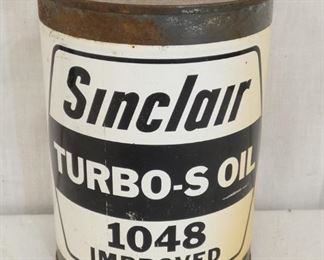 1 QT. SINCLAIR TURBO-S OIL CAN 